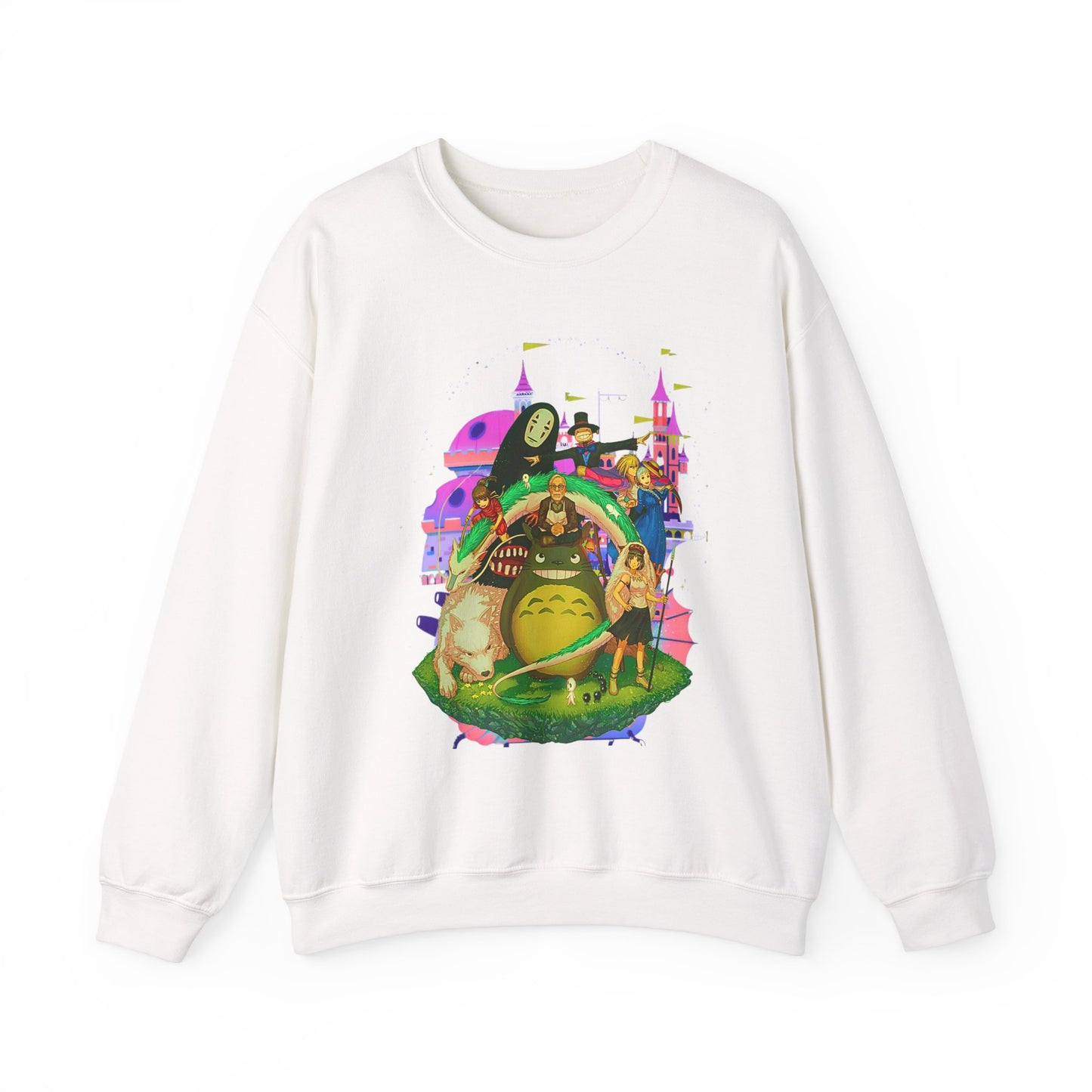 Hayao Miyazaki Characters Sweatshirt – 100% Cotton Studio Ghibli Anime Pullover