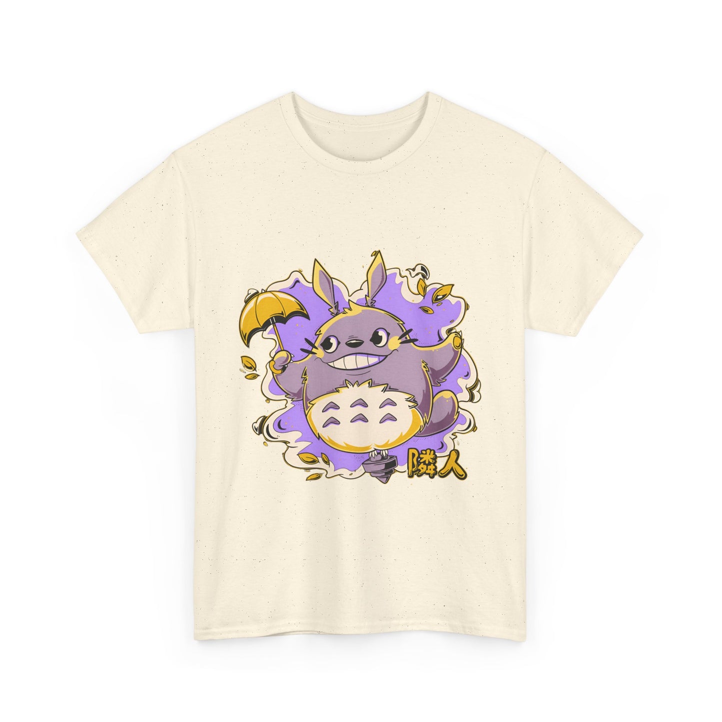 Totoro Purple Art T-Shirt 100% Cotton | Studio Ghibli Anime Tee