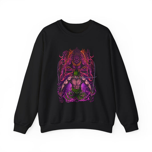 Roronoa Zoro Sweatshirt – 100% Cotton One Piece Anime Crewneck