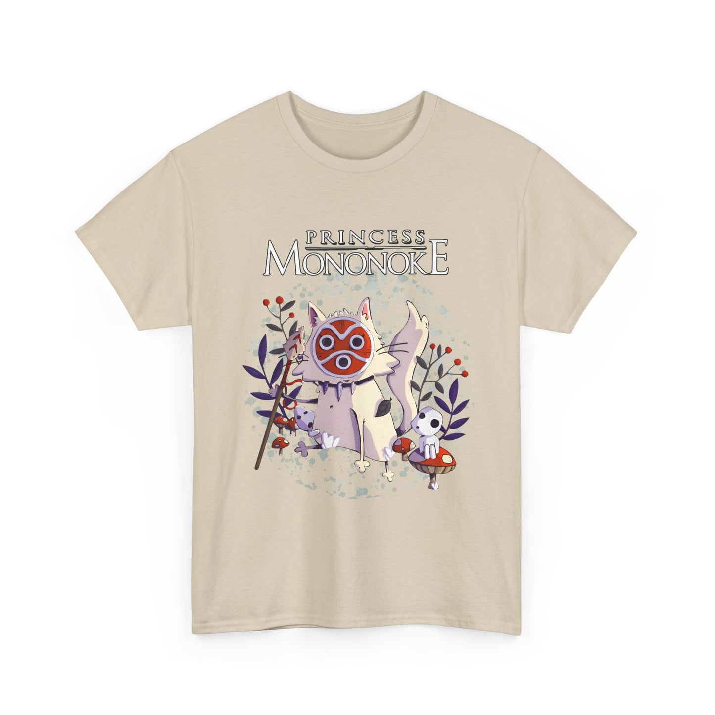 Princess Mononoke White T-Shirt | 100% Cotton Studio Ghibli Anime Tee