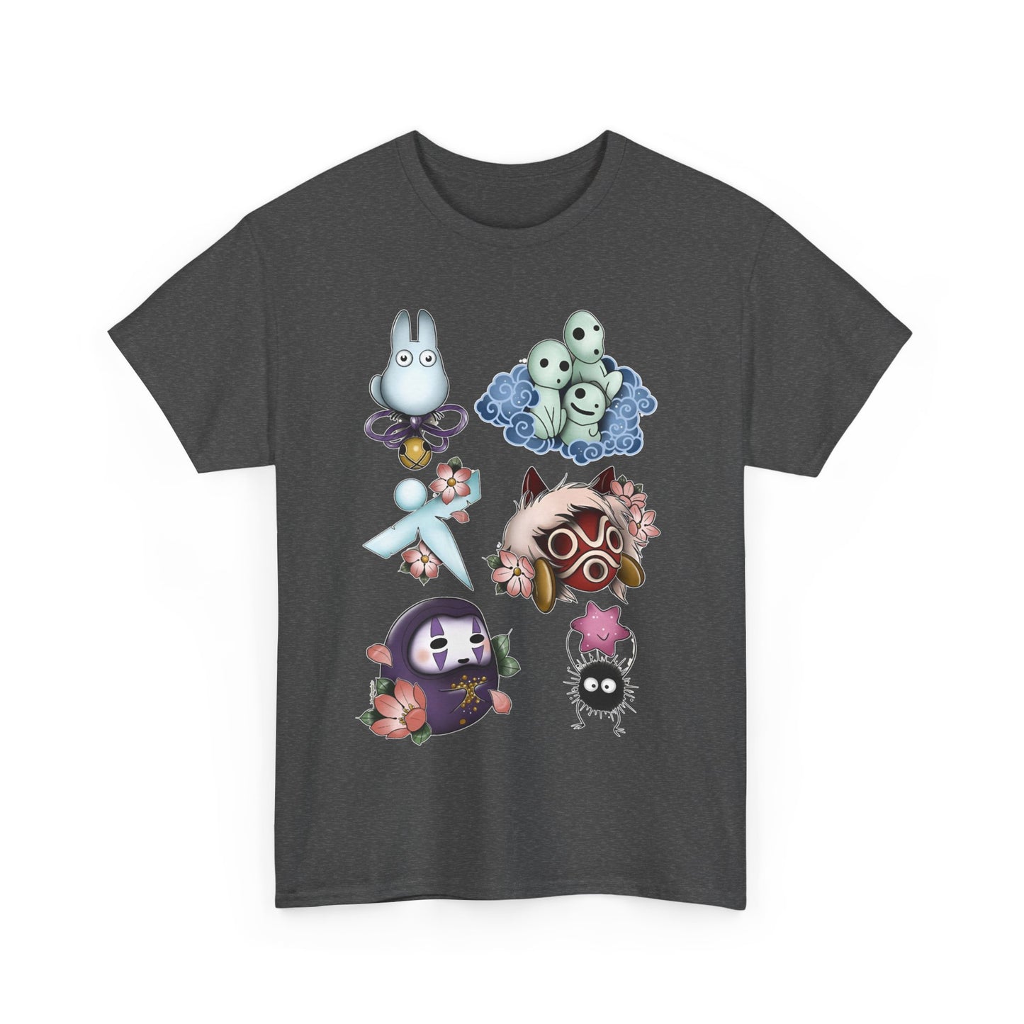 Ghibli Creatures Art T-Shirt | 100% Cotton Studio Ghibli Anime Tee