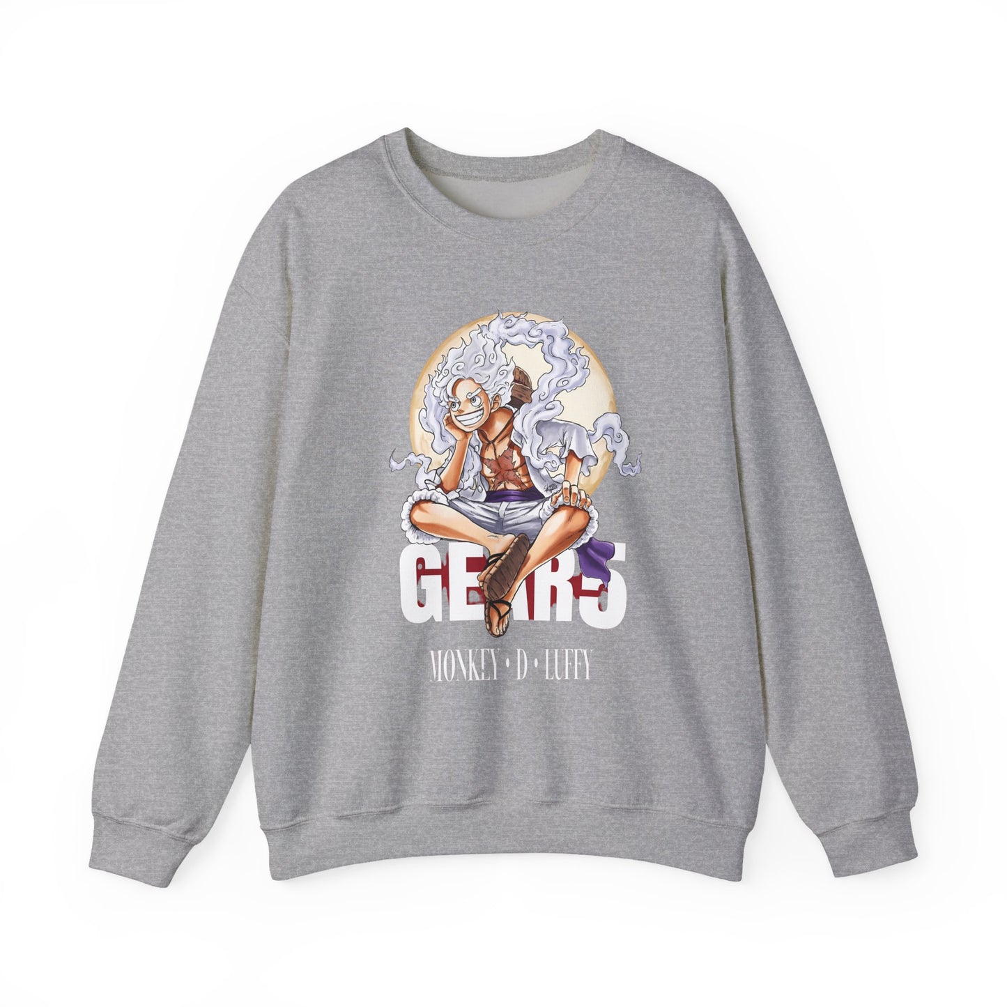 Monkey D. Luffy Gear 5 Sweatshirt – 100% Cotton Anime Pullover | One Piece Gear Fifth Crewneck