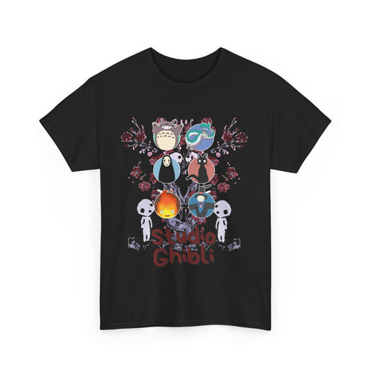 Studio Ghibli T-Shirt 100% Cotton Anime Fan Tee