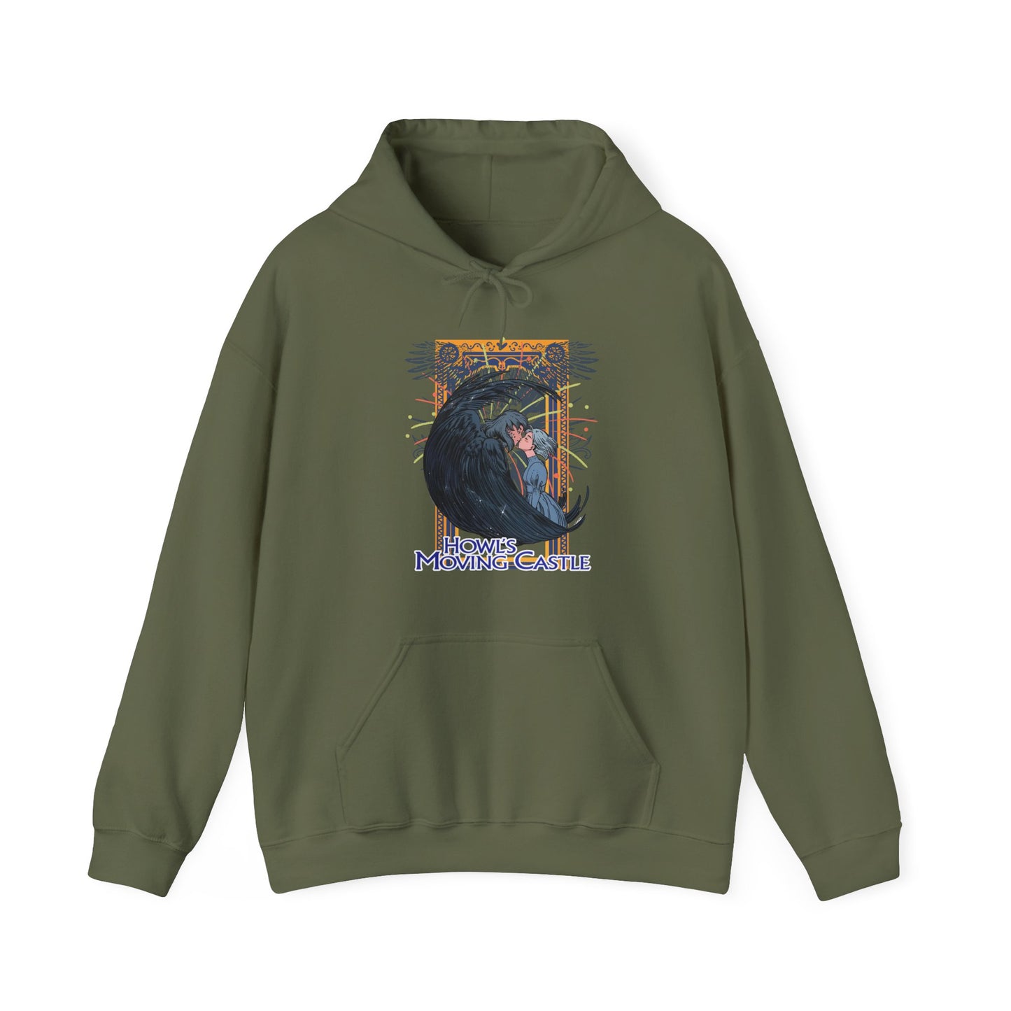 Howl’s Moving Castle Hoodie – 100% Cotton Studio Ghibli Pullover for Anime Fans