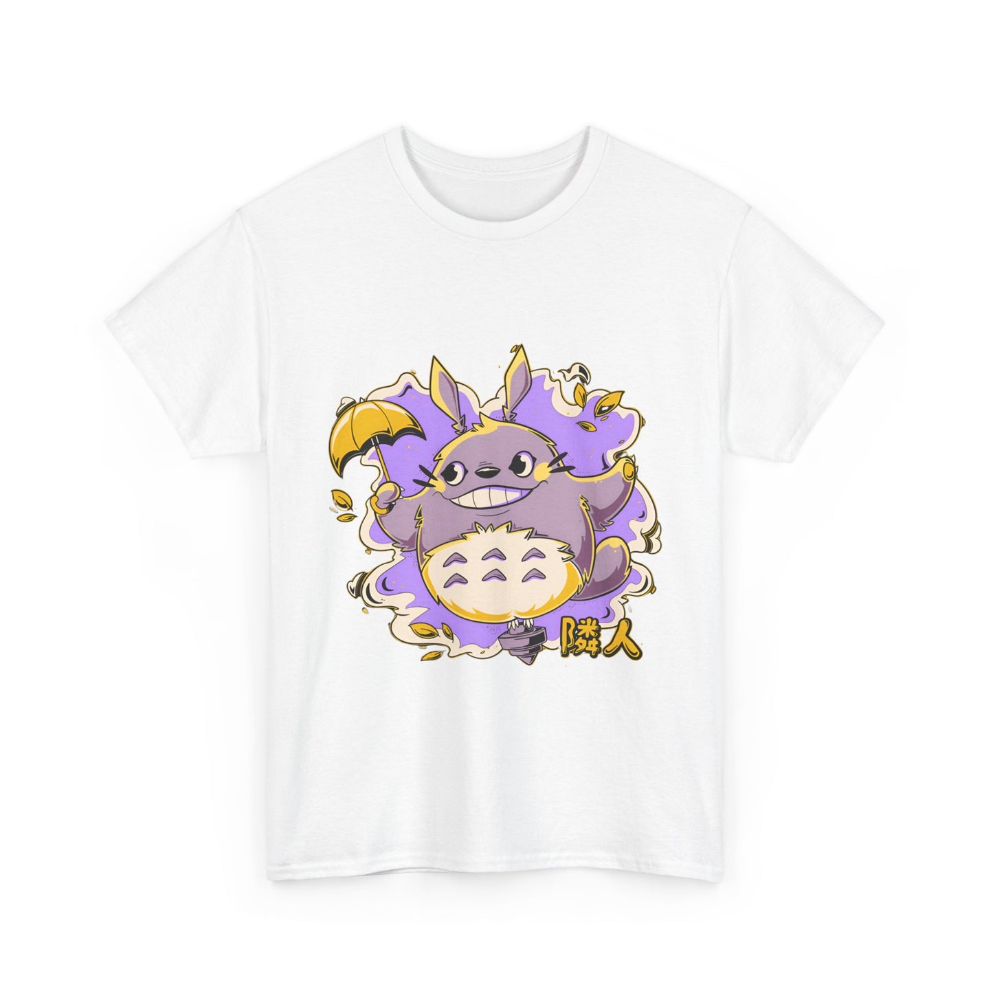 Totoro Purple Art T-Shirt 100% Cotton | Studio Ghibli Anime Tee