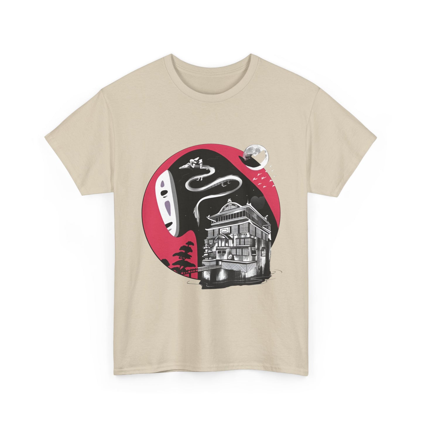 No Face Ghibli Art T-Shirt | Spirited Away Anime Cotton Tee