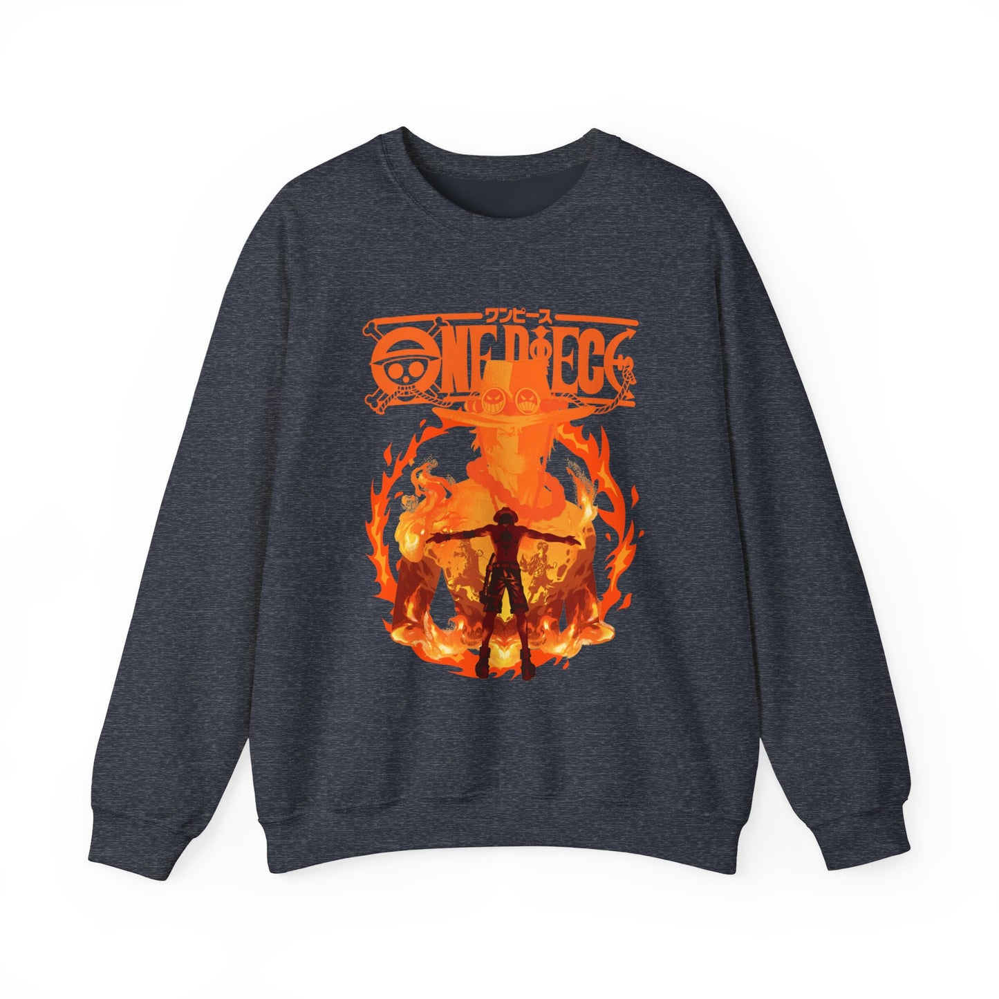 Portgas D. Ace Sweatshirt 100% Cotton – One Piece Anime Hoodie for Fans