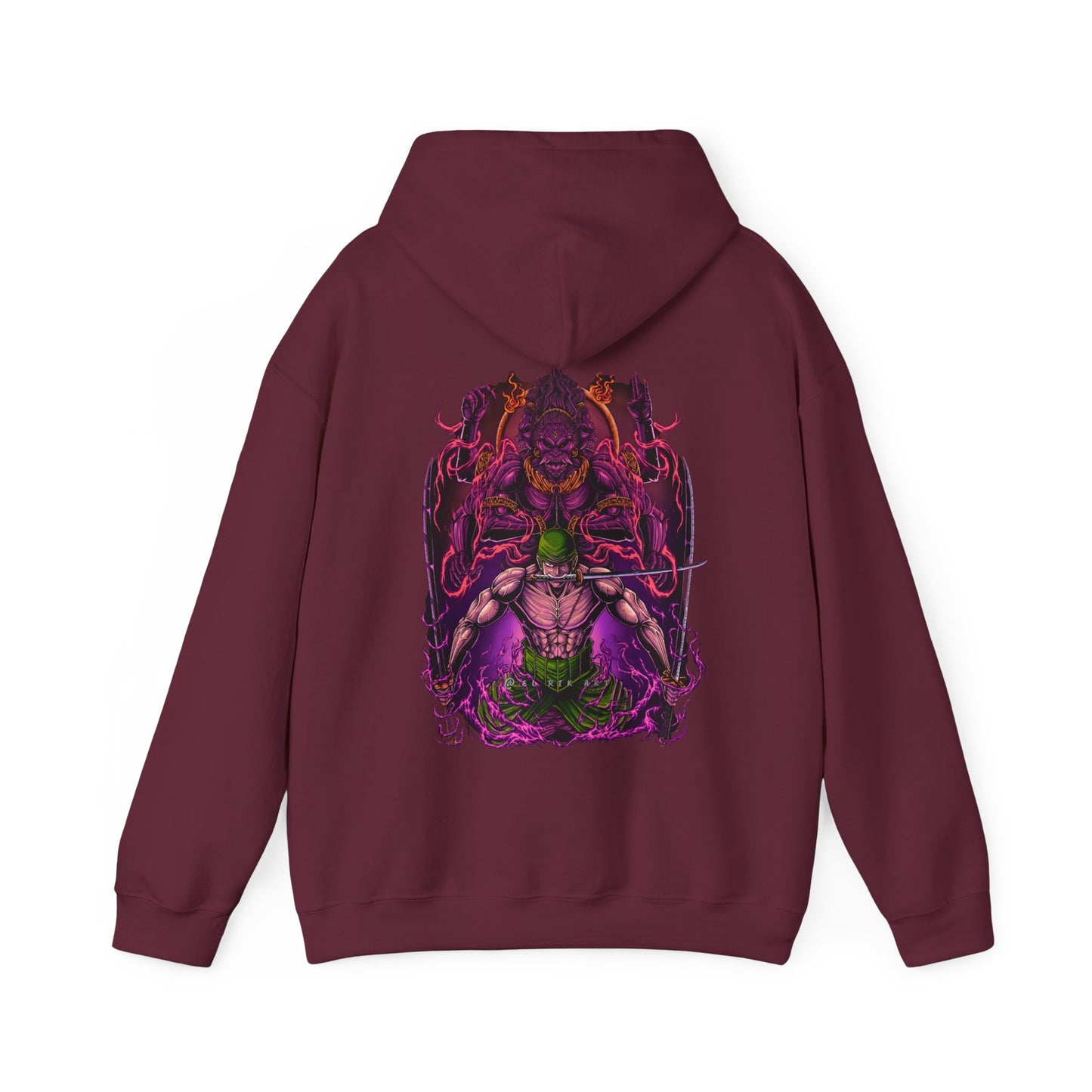 Roronoa Zoro Back Print Hoodie – 100% Cotton One Piece Anime Streetwear