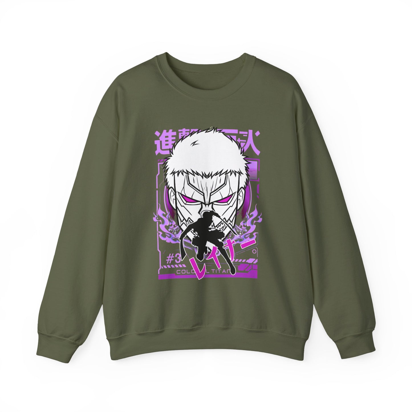 Reiner Braun Sweatshirt – 100% Cotton Attack On Titan Anime Pullover for AOT Fans