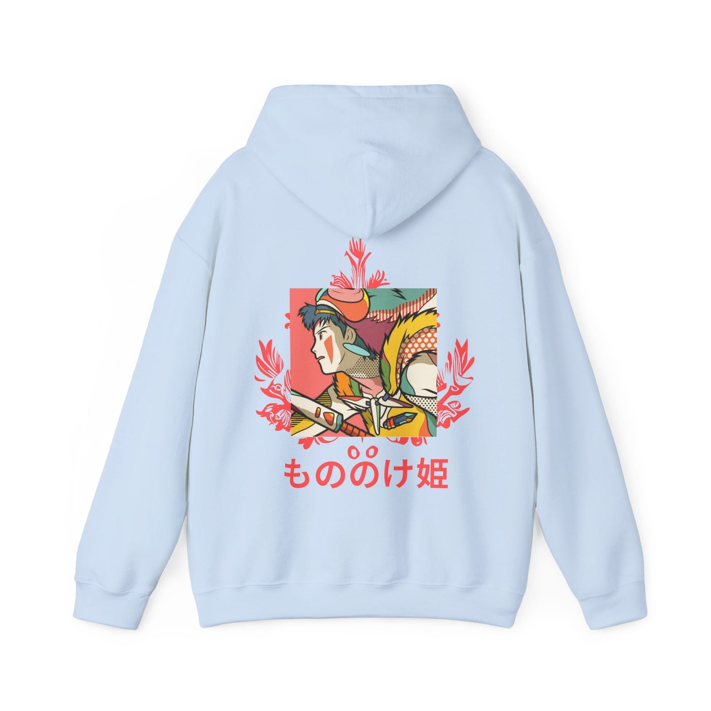 Princess Mononoke Hoodie with Back Print – 100% Cotton Studio Ghibli Inspired Pullover