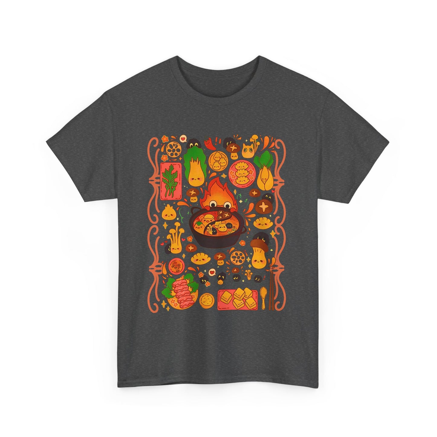 Calcifer Breakfast T-Shirt – 100% Cotton Studio Ghibli Shirt Inspired by Howl’s Moving Castle