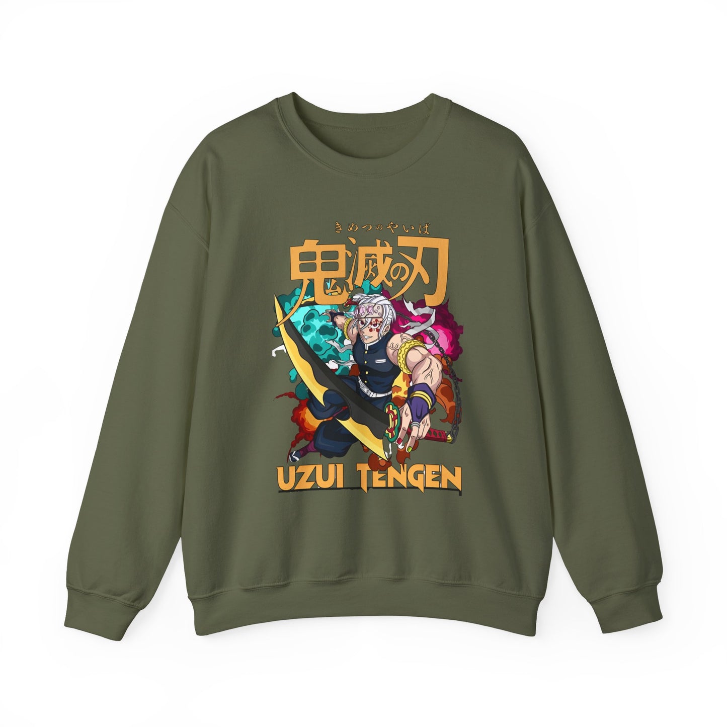 Uzui Tengen Demon Slayer Sweatshirt – 100% Cotton Anime Pullover for Stylish Kimetsu no Yaiba Fans