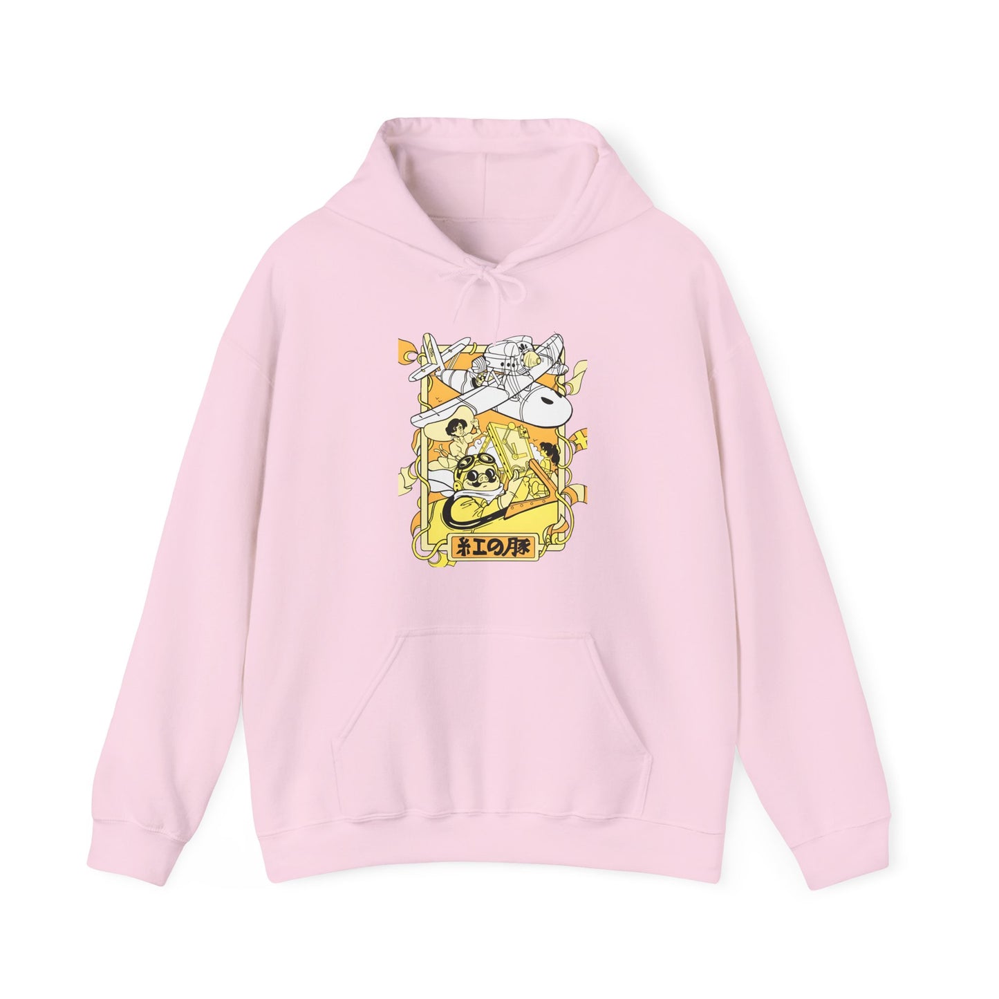Porco Rosso Hoodie – 100% Cotton Studio Ghibli Anime Pilot Hoodie