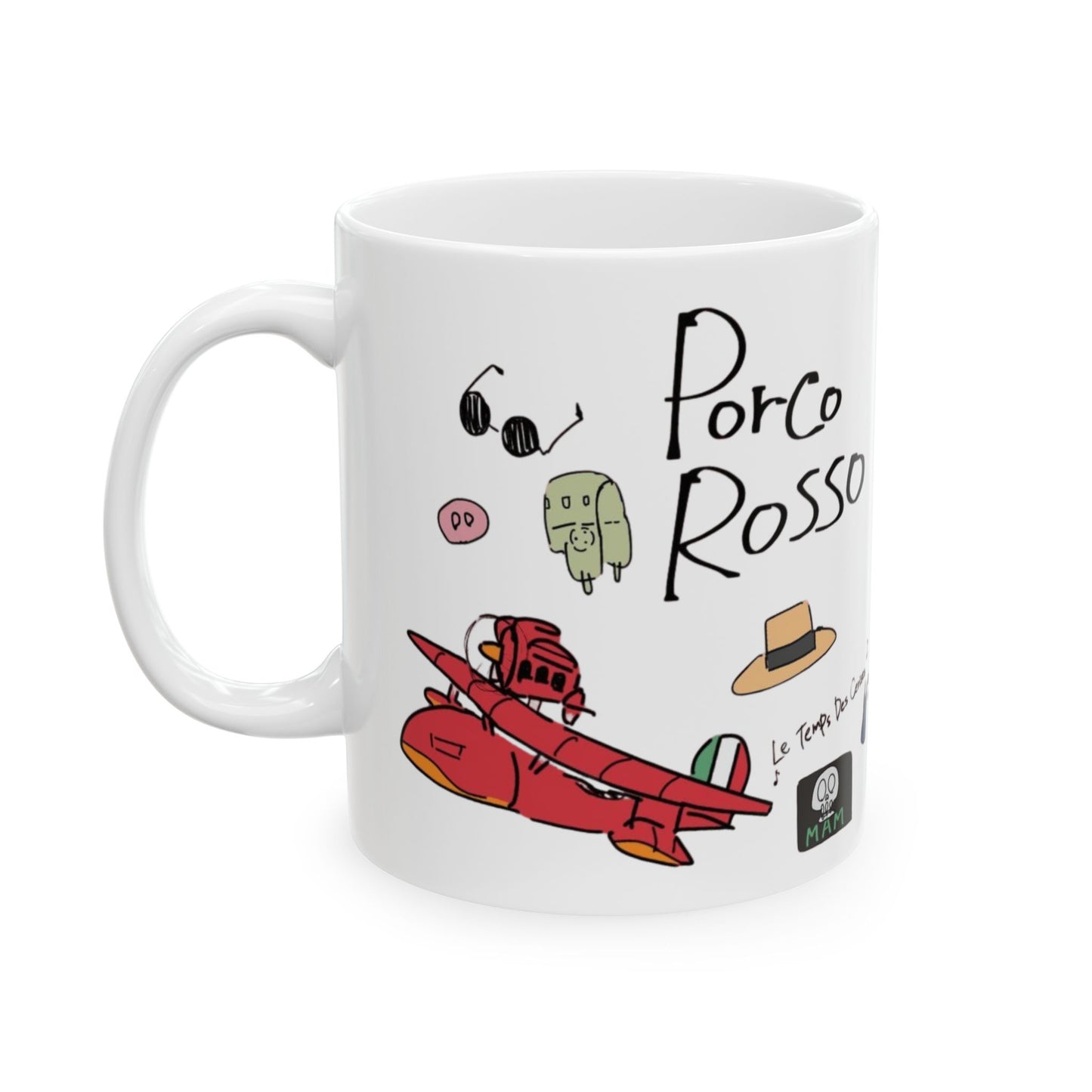 Porco Rosso Tribute Mug – Studio Ghibli Ceramic Cup – 11oz & 15oz Anime Coffee Gift