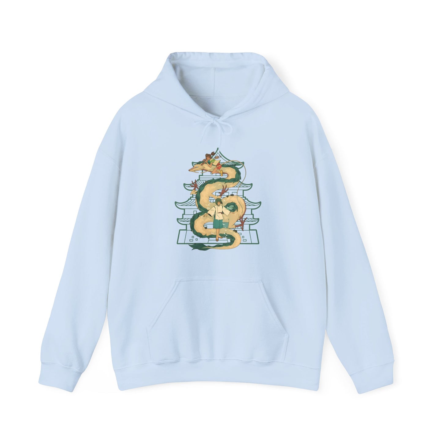 Haku Spirited Away Hoodie – 100% Cotton Anime Hoodie for Studio Ghibli Fans