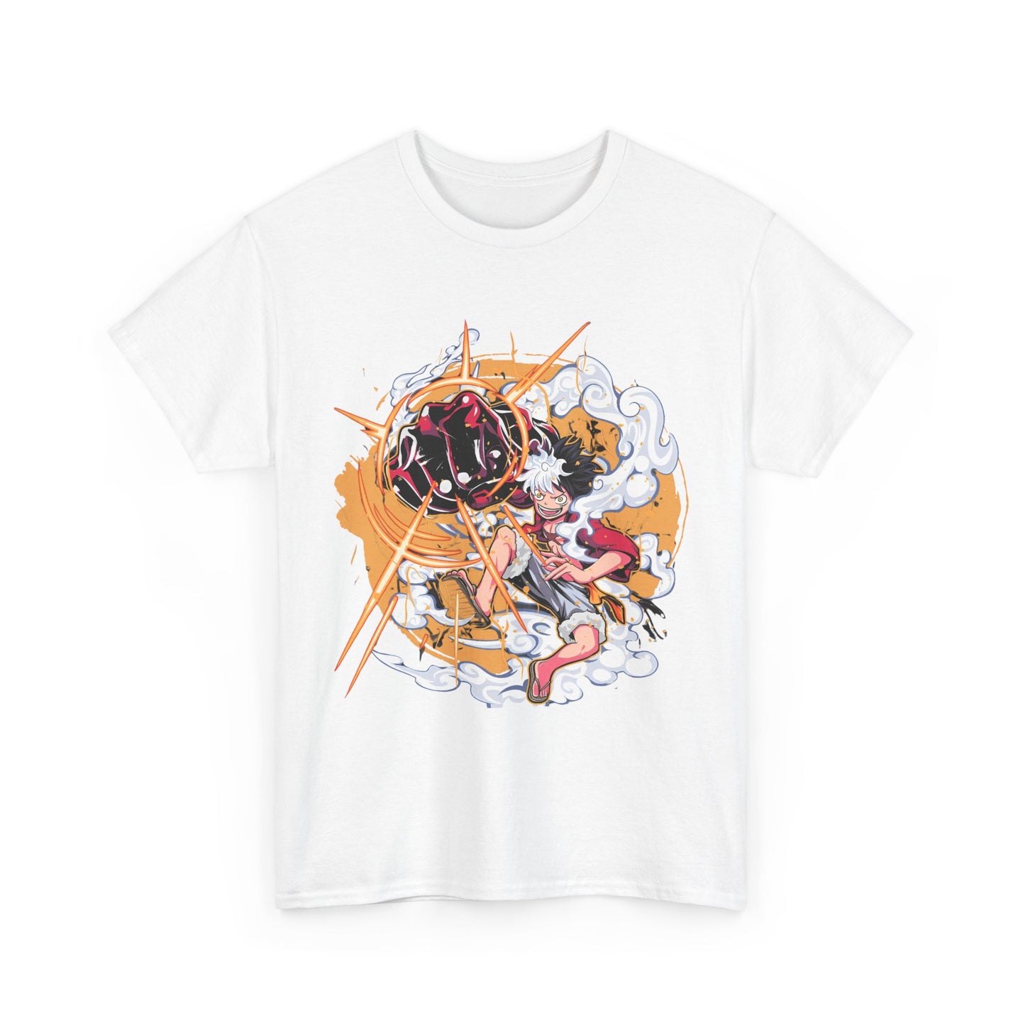 Power Luffy T-Shirt – 100% Cotton One Piece Anime Tee for True Fans