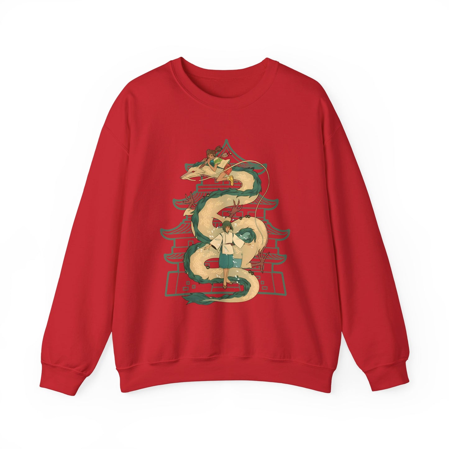 Haku Spirited Away Sweatshirt – 100% Cotton Studio Ghibli Anime Pullover for Fans