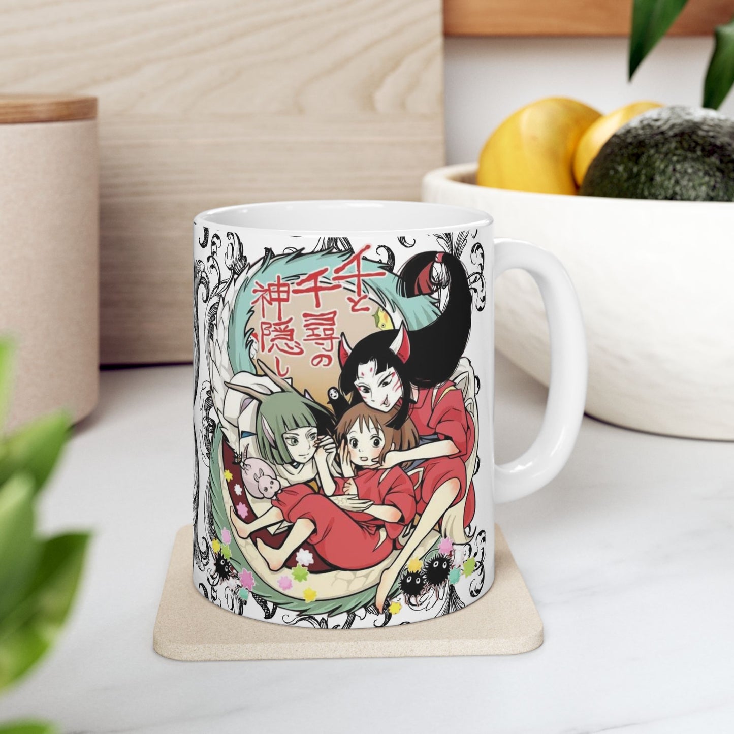 Spirited Away Cool Anime Mug – Studio Ghibli Ceramic Coffee Cup – 11oz & 15oz Gift for Anime Fans