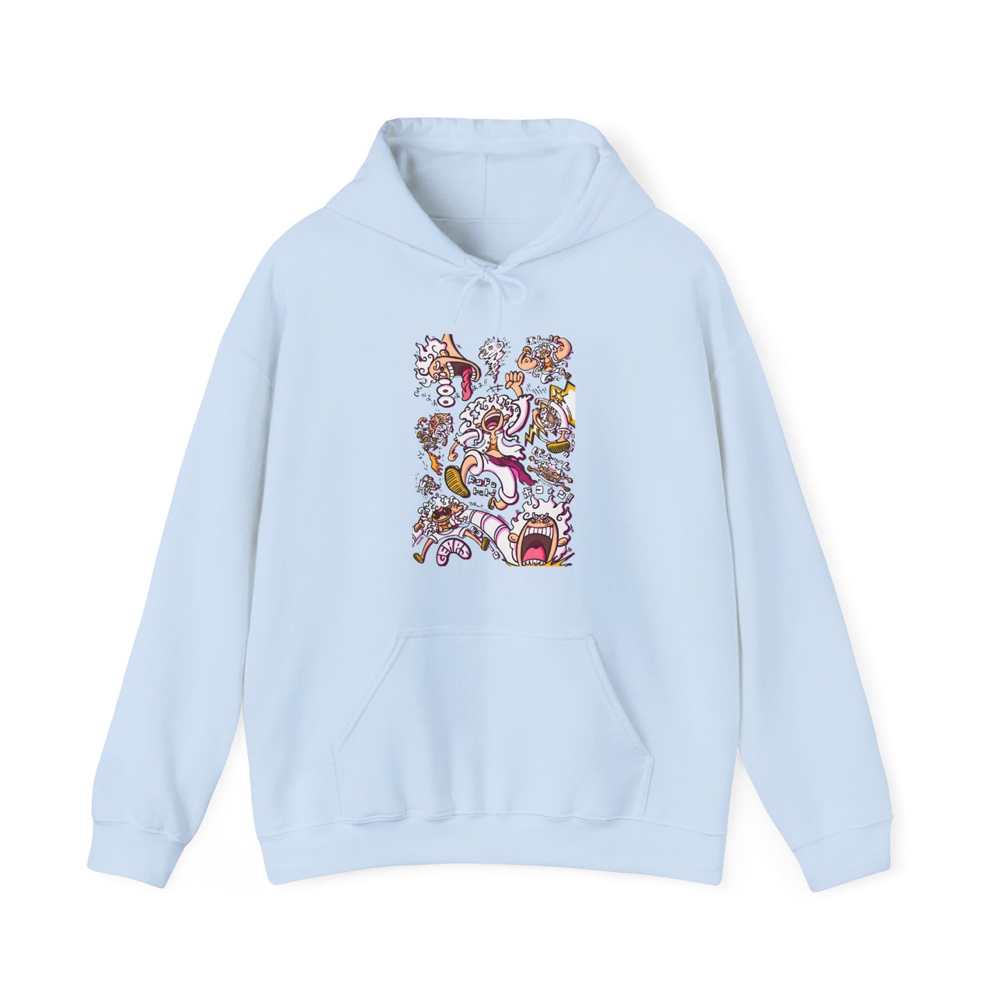 Funny Luffy One Piece Hoodie – 100% Cotton Anime Hoodie with Goofy Straw Hat Design