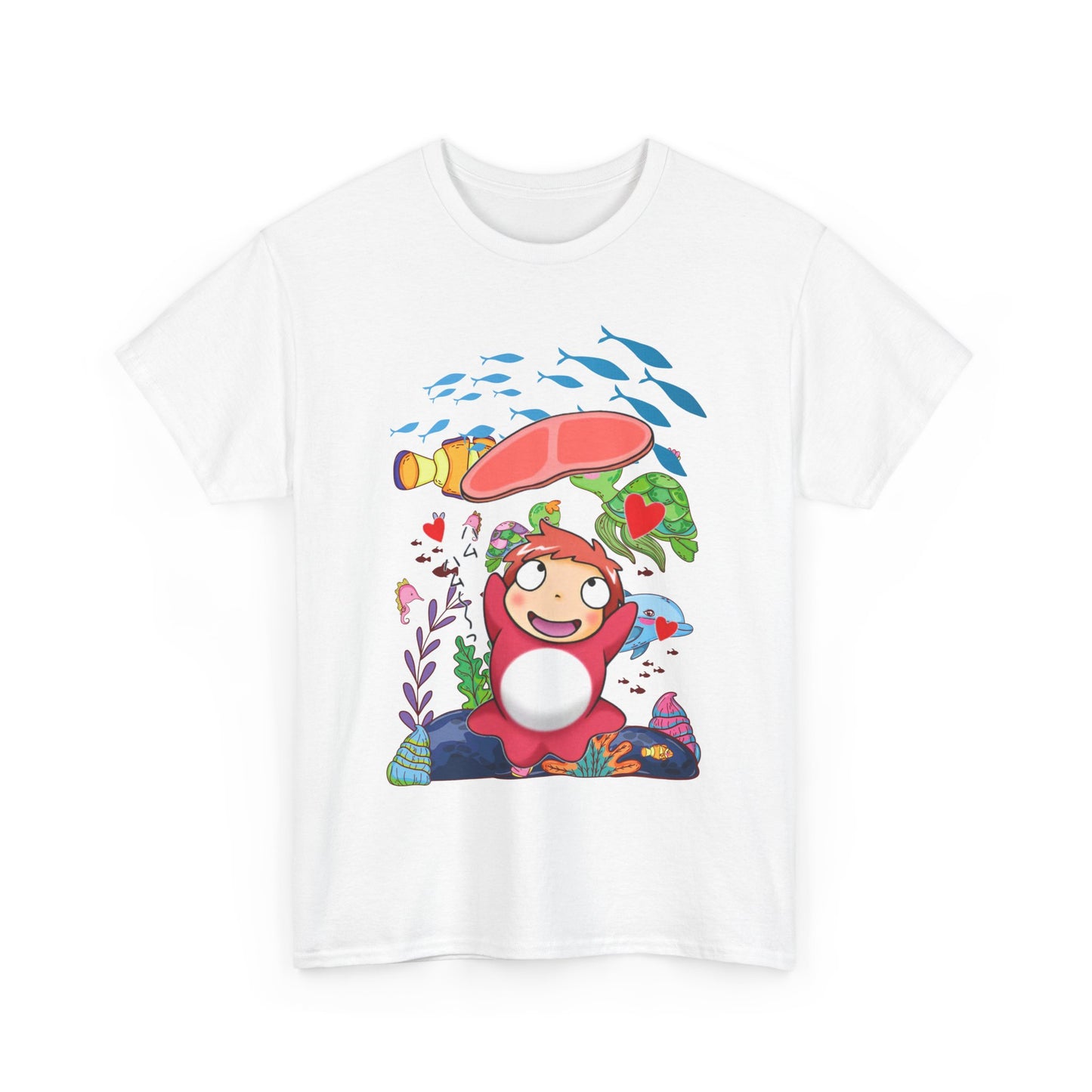 Ponyo Jam T-Shirt – 100% Cotton Studio Ghibli Inspired Tee for Anime Lovers