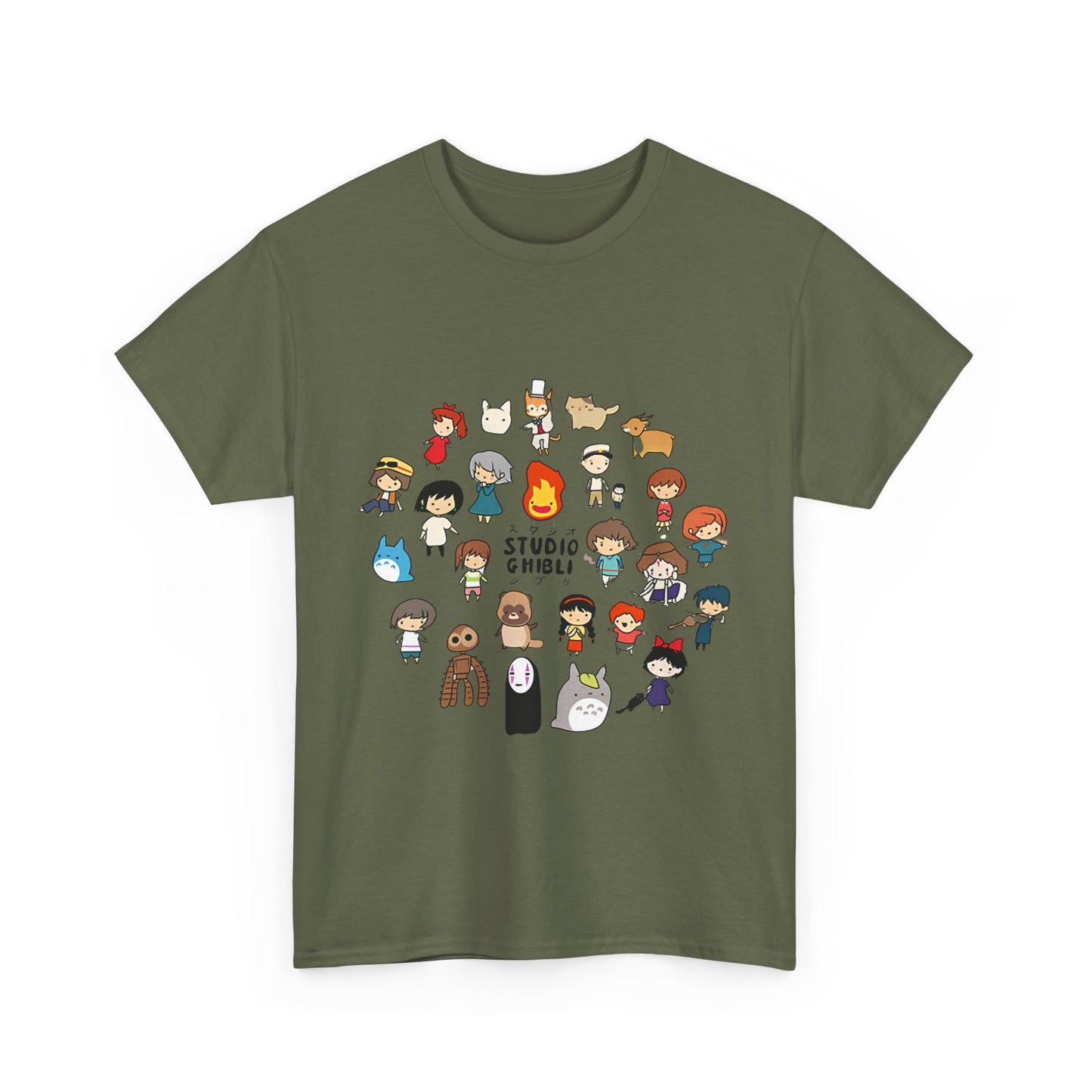 Chibi Ghibli T-Shirt – Cute Anime Characters Tee in 100% Cotton