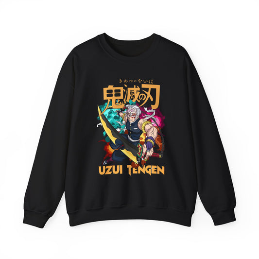 Uzui Tengen Demon Slayer Sweatshirt – 100% Cotton Anime Pullover for Stylish Kimetsu no Yaiba Fans