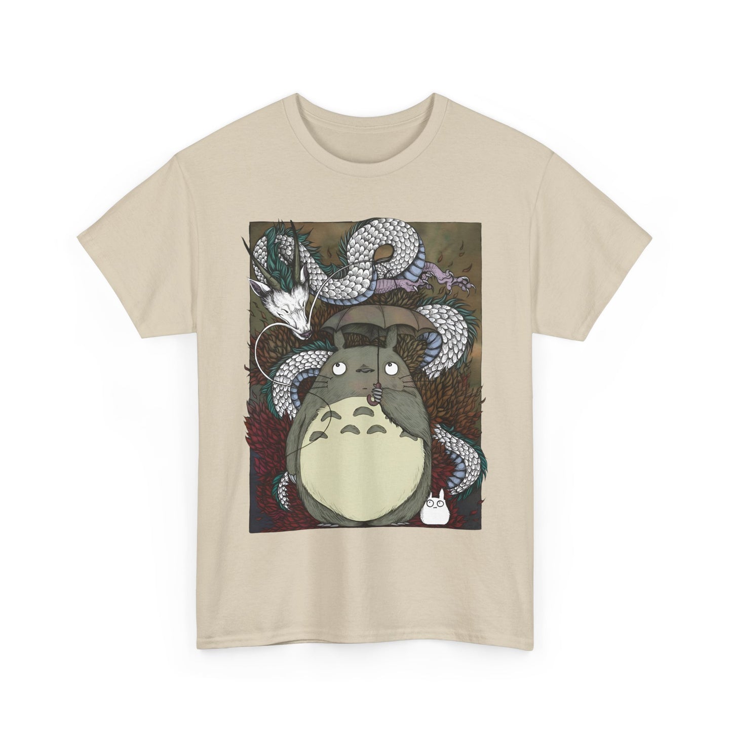 Totoro Haku Dragon T-Shirt | 100% Cotton Studio Ghibli Anime Tee