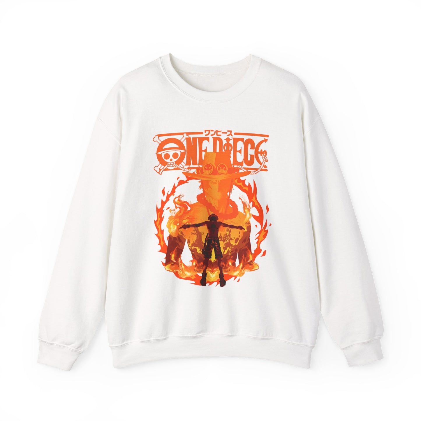 Portgas D. Ace Sweatshirt 100% Cotton – One Piece Anime Hoodie for Fans