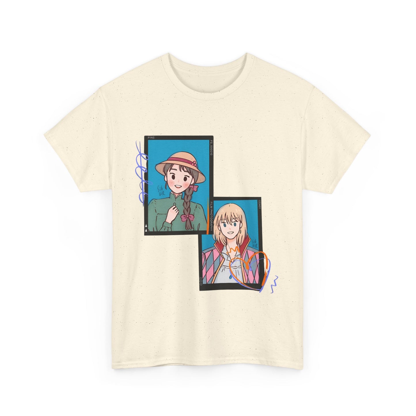 Sophie and Howl T-Shirt – 100% Cotton Studio Ghibli Shirt for Anime Lovers