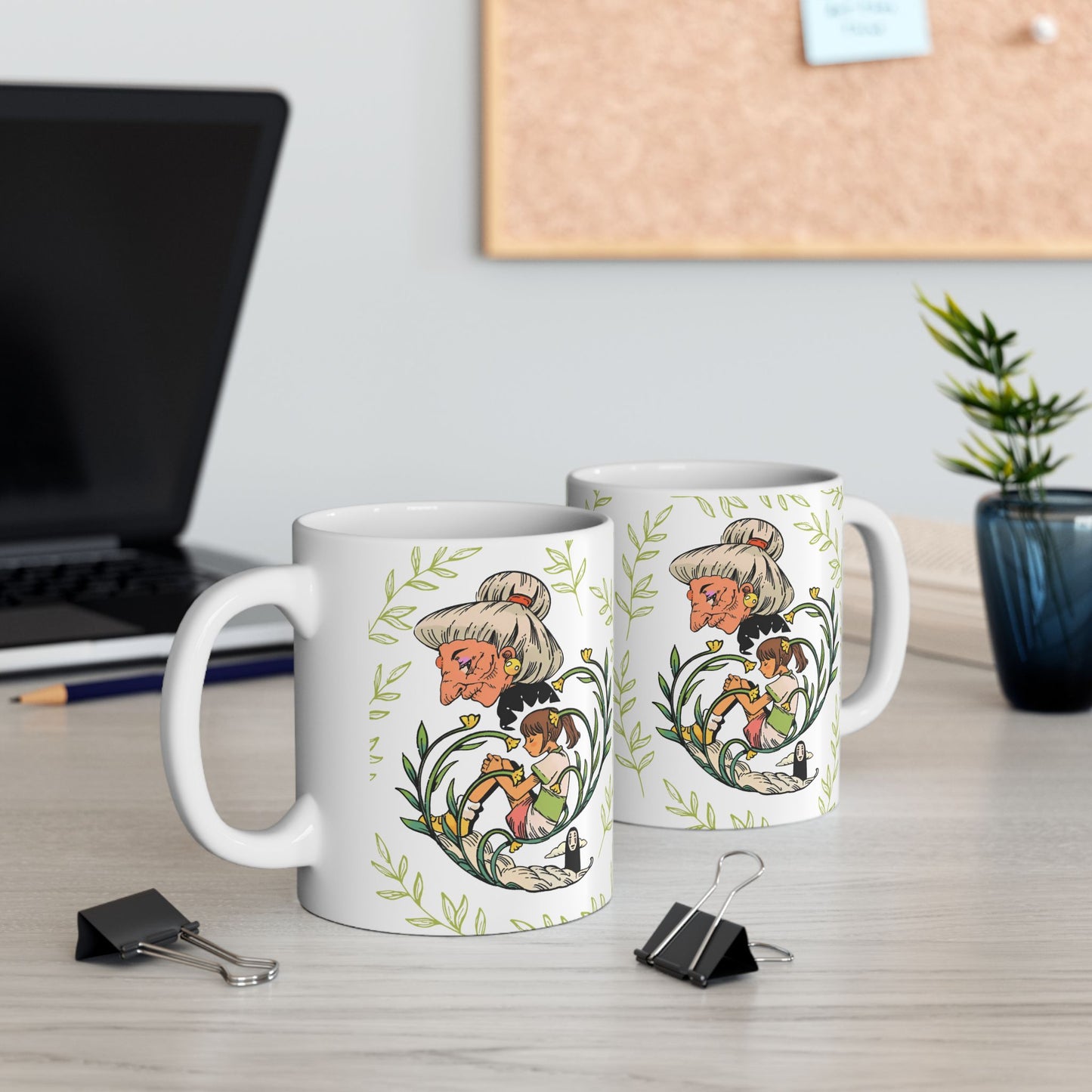 Spirited Away Chihiro Mug – Studio Ghibli Coffee Cup – 11oz & 15oz Ceramic Anime Gift for Fans