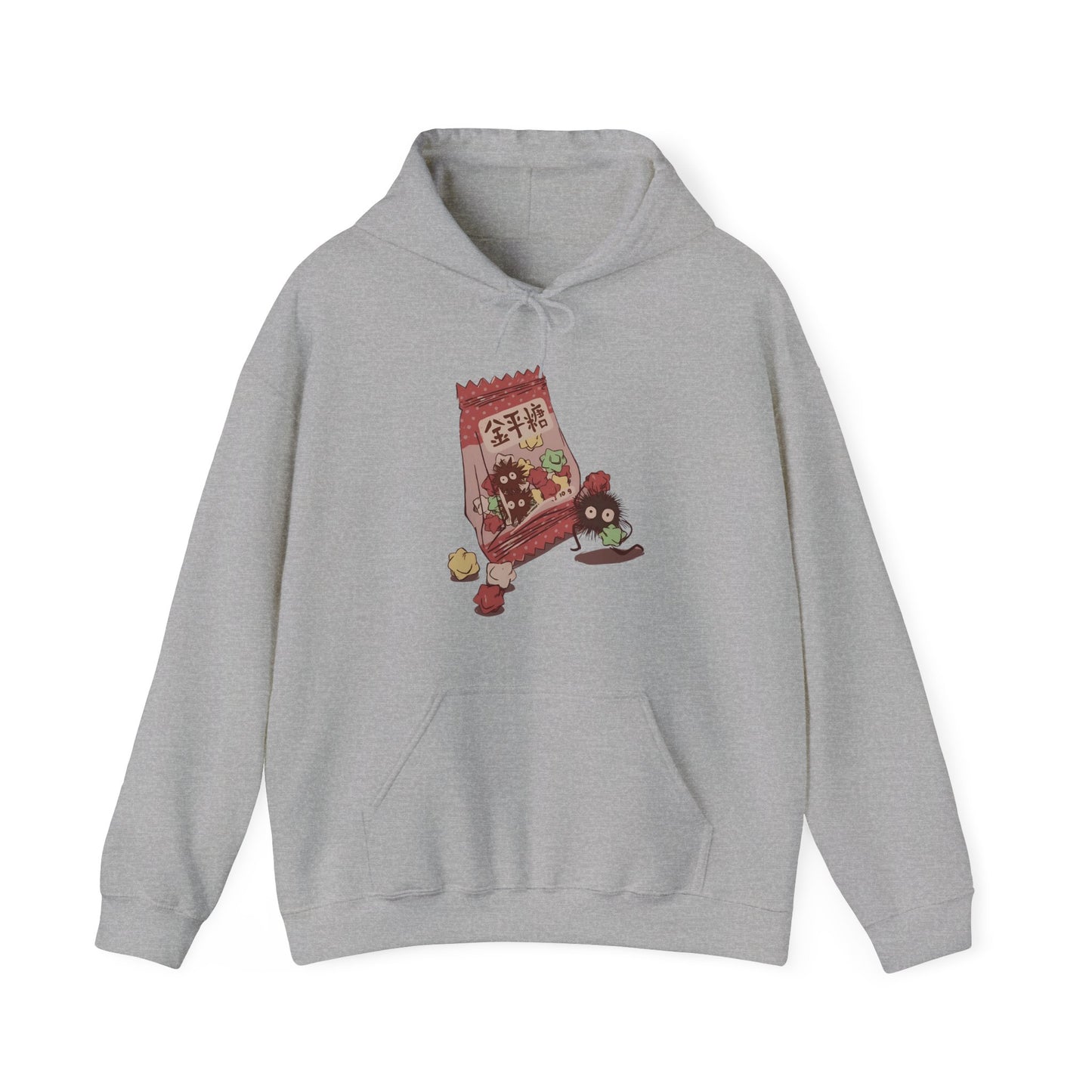 Soot Sprites Candy Hoodie – 100% Cotton Studio Ghibli Anime Hoodie for Fans