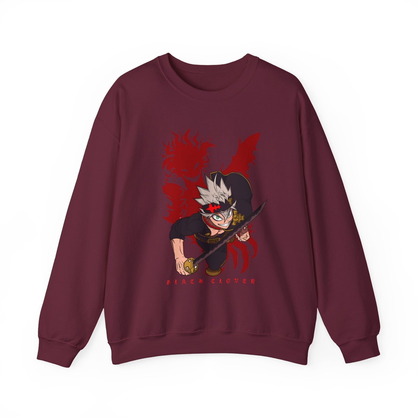 Asta Black Clover Sweatshirt – 100% Cotton Anime Pullover for True Magic Knight Fans