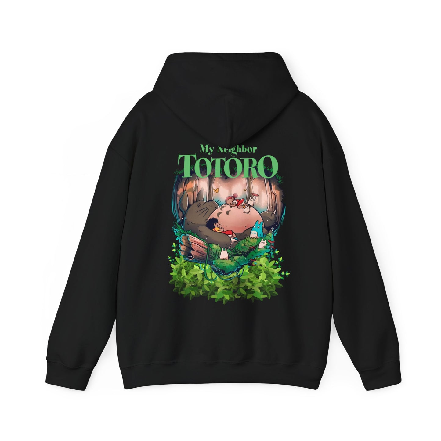My Neighbor Totoro Dream Back Print Hoodie – 100% Cotton Anime Pullover for Studio Ghibli Fans