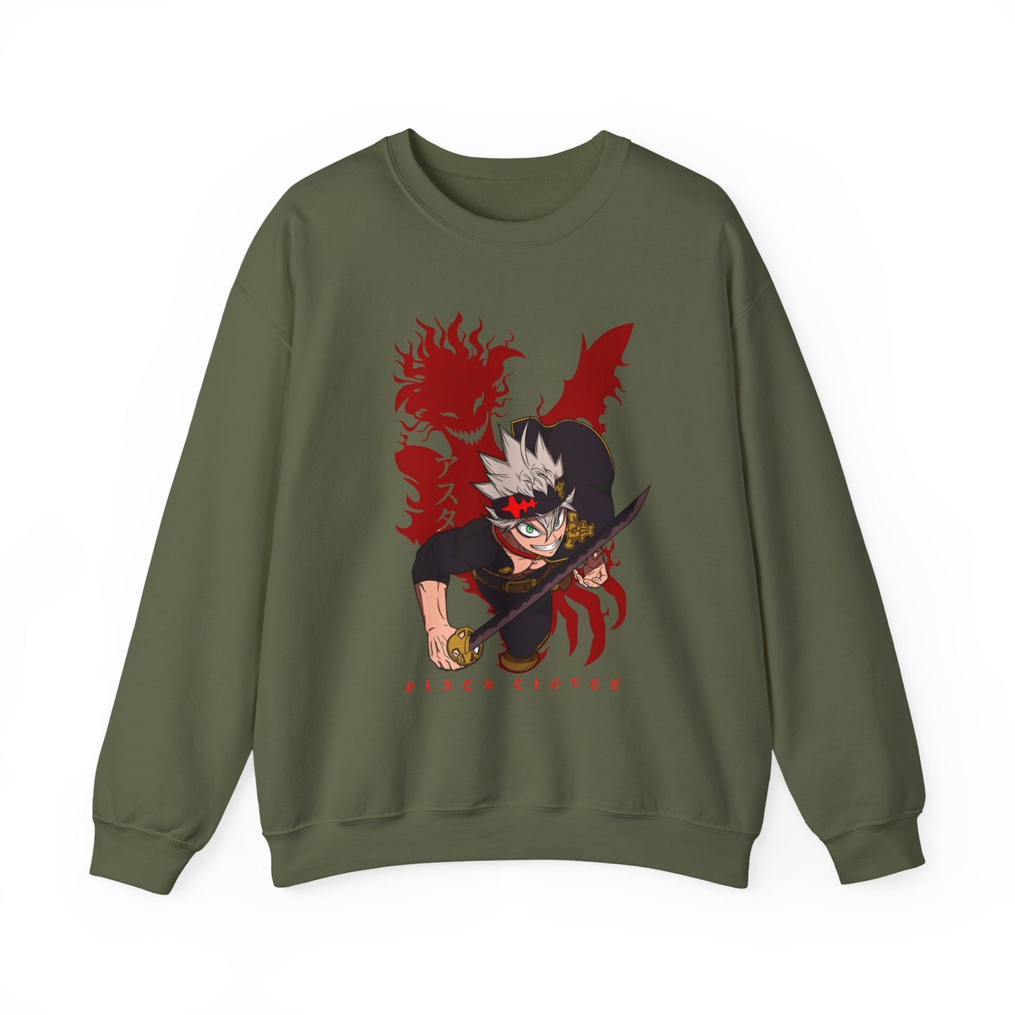 Asta Black Clover Sweatshirt – 100% Cotton Anime Pullover for True Magic Knight Fans