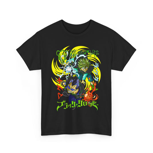 Magna and Luck Black Clover T-Shirt – 100% Cotton Anime Tee for True Magic Knights Fans