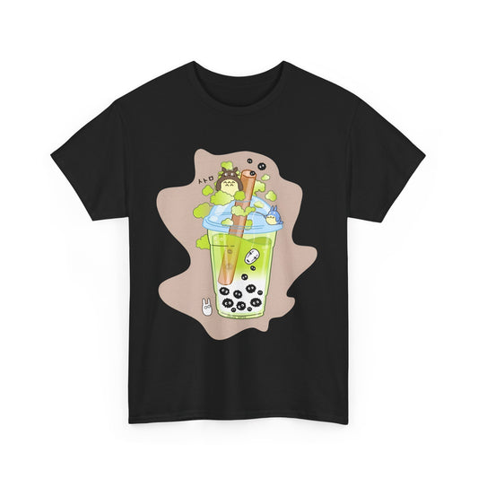Ghibli Characters Smoothie T-Shirt | 100% Cotton Studio Ghibli Anime Tee