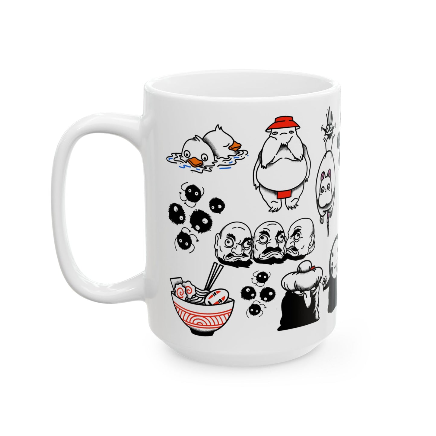 Spirited Away Moments Mug – Studio Ghibli Coffee Cup 11oz & 15oz – Iconic Anime Scenes Featuring Chihiro and Haku