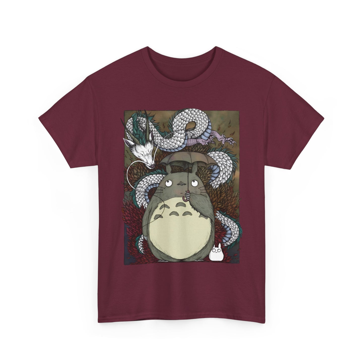 Totoro Haku Dragon T-Shirt | 100% Cotton Studio Ghibli Anime Tee