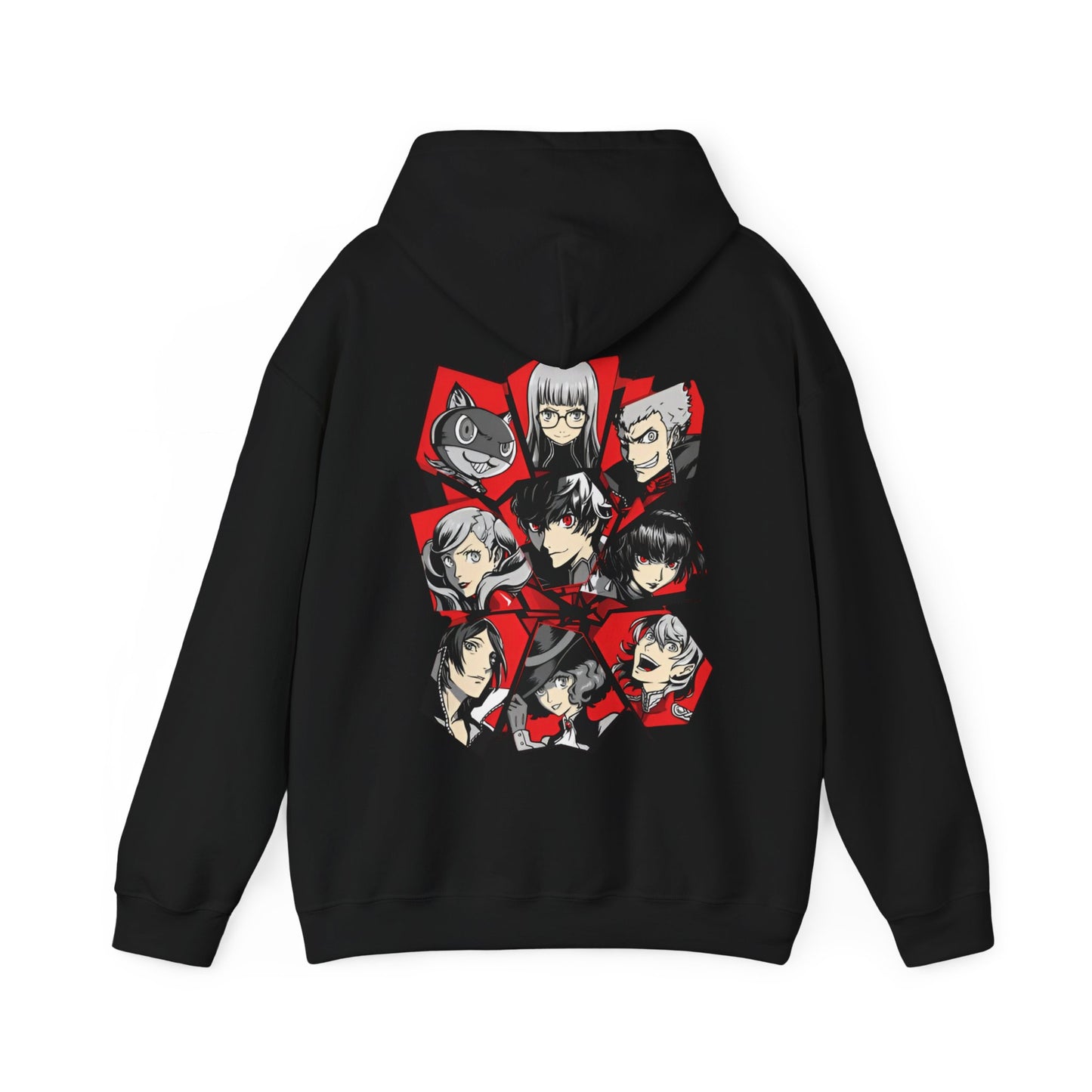Persona 5 Hoodie with Back Print – 100% Cotton | Phantom Thieves Anime Gamer Hoodie