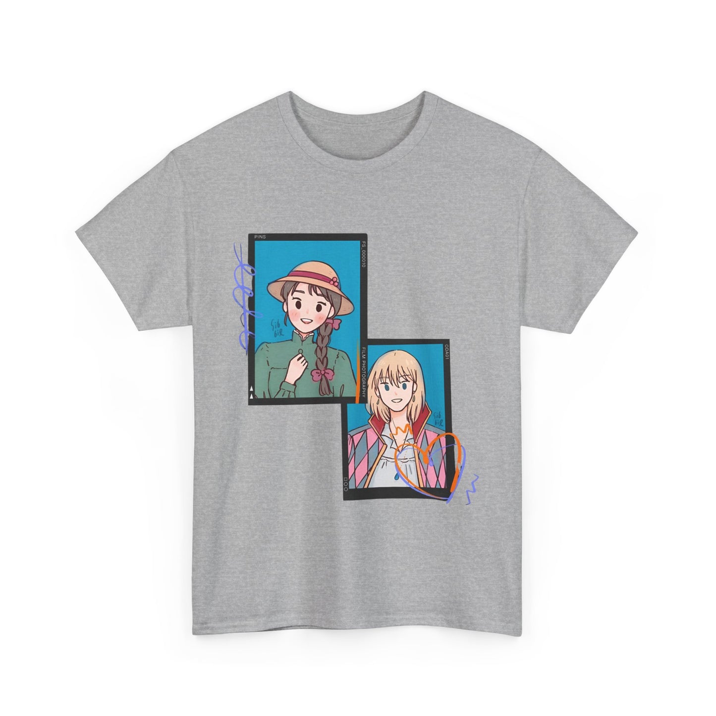 Sophie and Howl T-Shirt – 100% Cotton Studio Ghibli Shirt for Anime Lovers