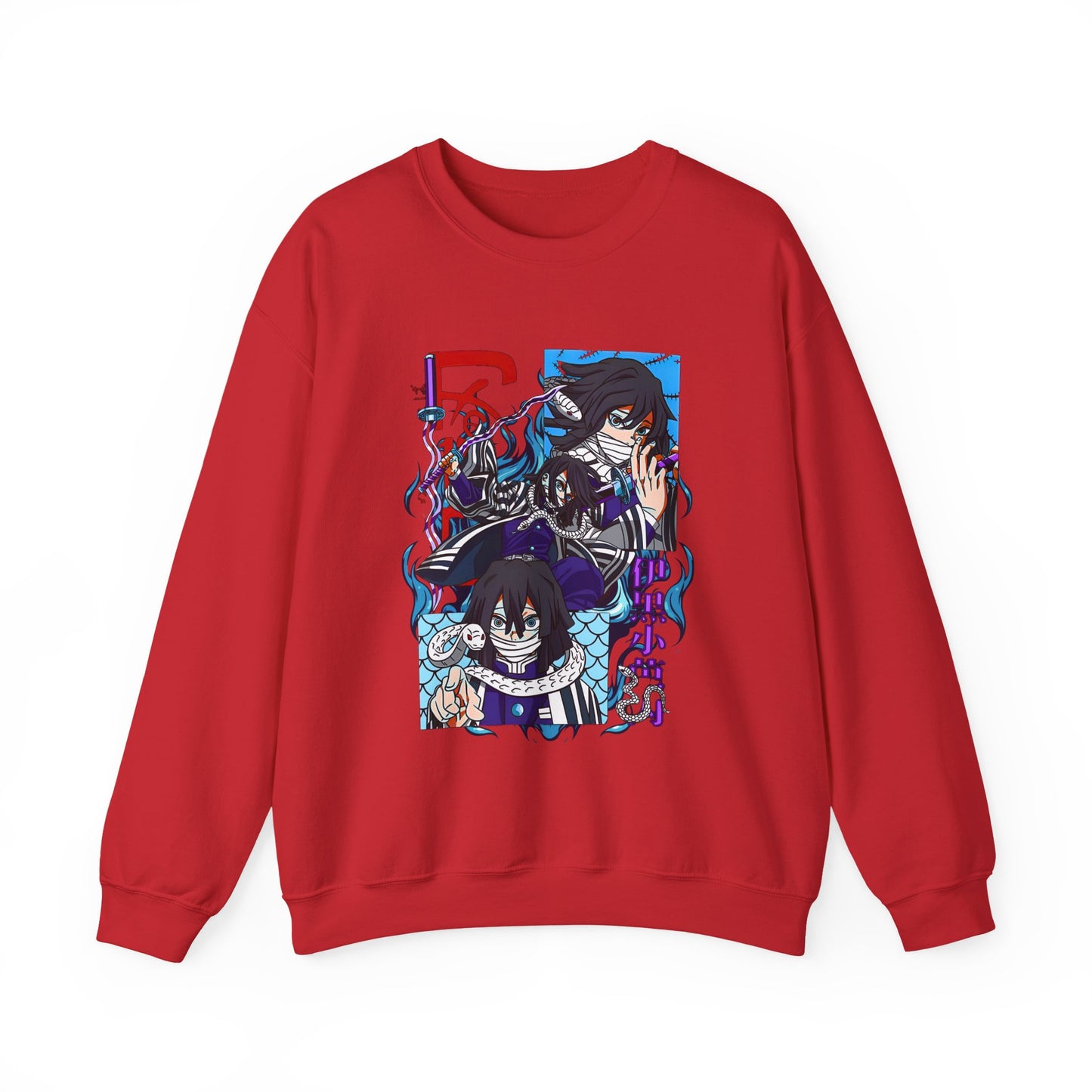 Obanai Iguro Demon Slayer Sweatshirt – 100% Cotton Serpent Hashira Anime Pullover