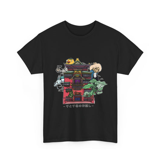 Spirited Away Castle T-Shirt 100% Cotton | Studio Ghibli Anime Tee