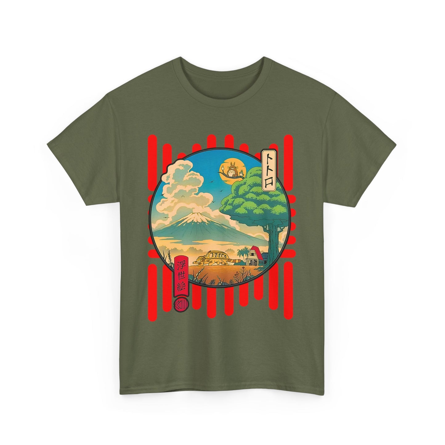 Totoro World T-Shirt – 100% Cotton Studio Ghibli Anime Tee for Fans