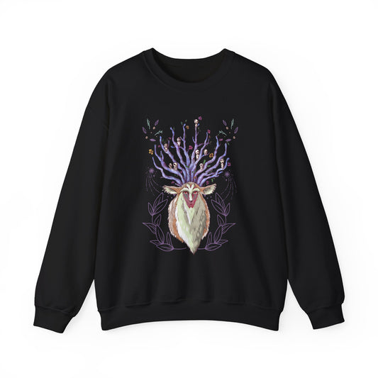 Forest Spirit Sweatshirt – 100% Cotton Princess Mononoke Pullover | Studio Ghibli Anime Sweater
