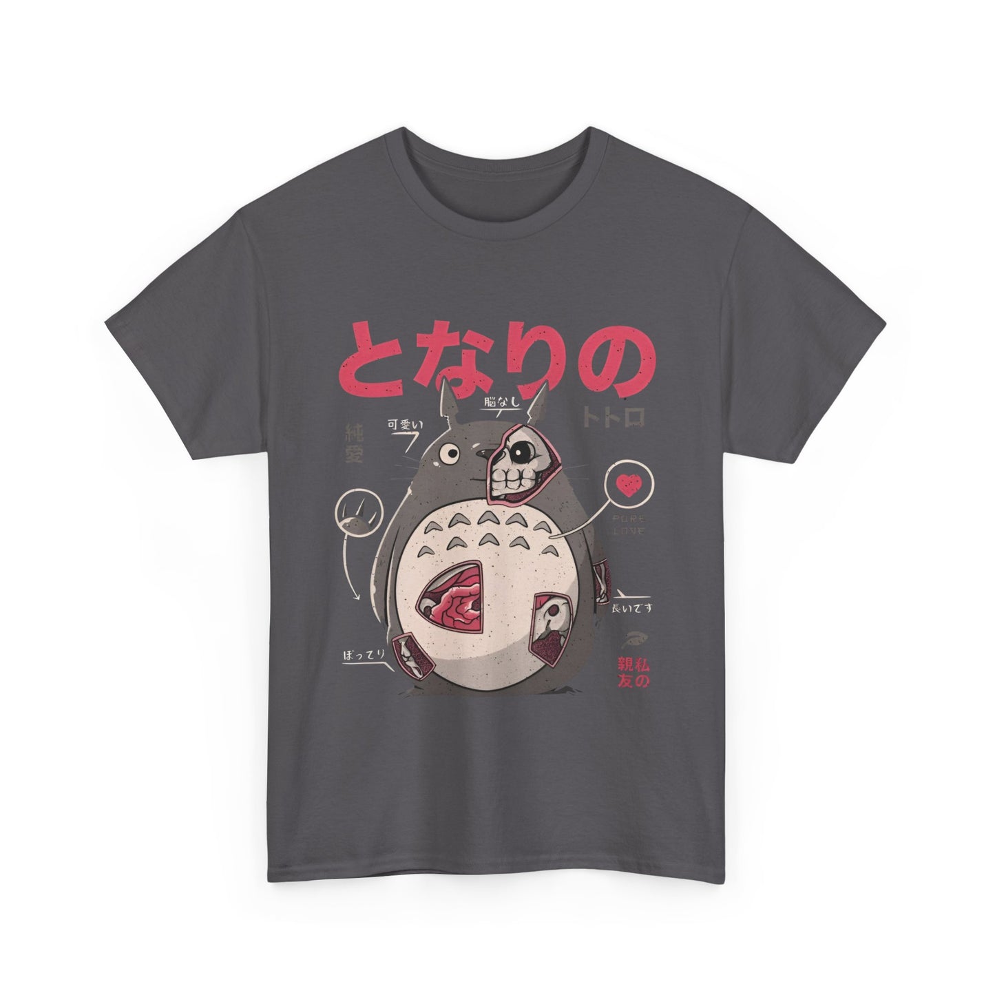 Totoro Anatomy T-Shirt – 100% Cotton Studio Ghibli Anime Tee
