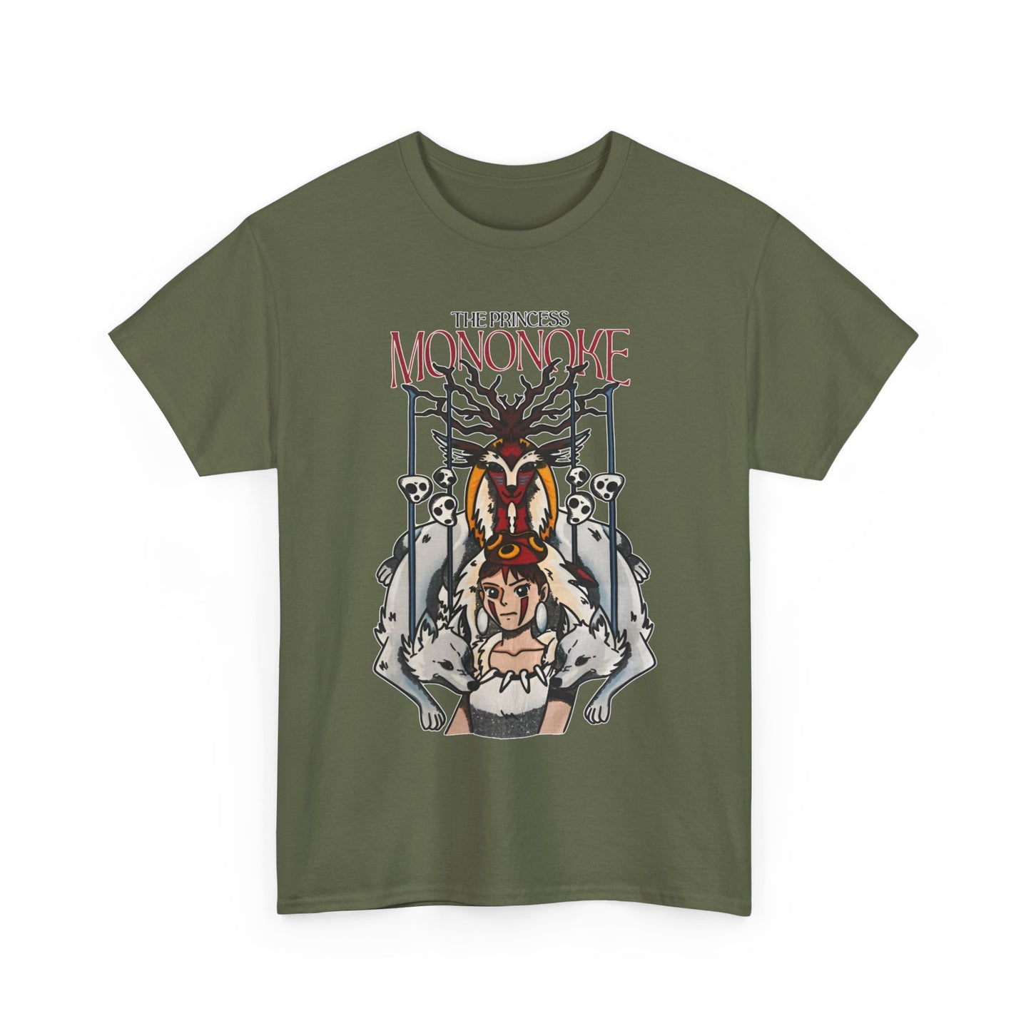 Princess Mononoke Ghibli T-Shirt 100% Cotton | Studio Ghibli Anime Art Tee