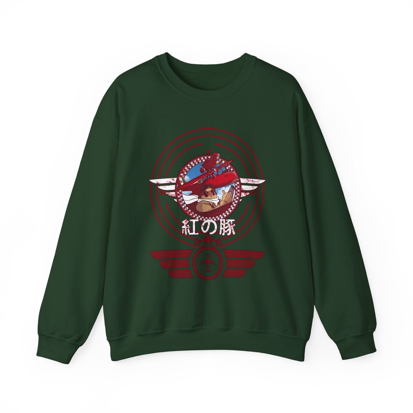 Porco Rosso Aviator Sweatshirt – 100% Cotton Studio Ghibli Pilot Anime Pullover
