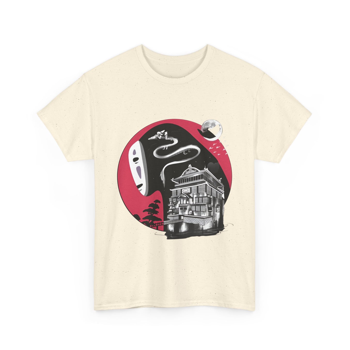 No Face Ghibli Art T-Shirt | Spirited Away Anime Cotton Tee