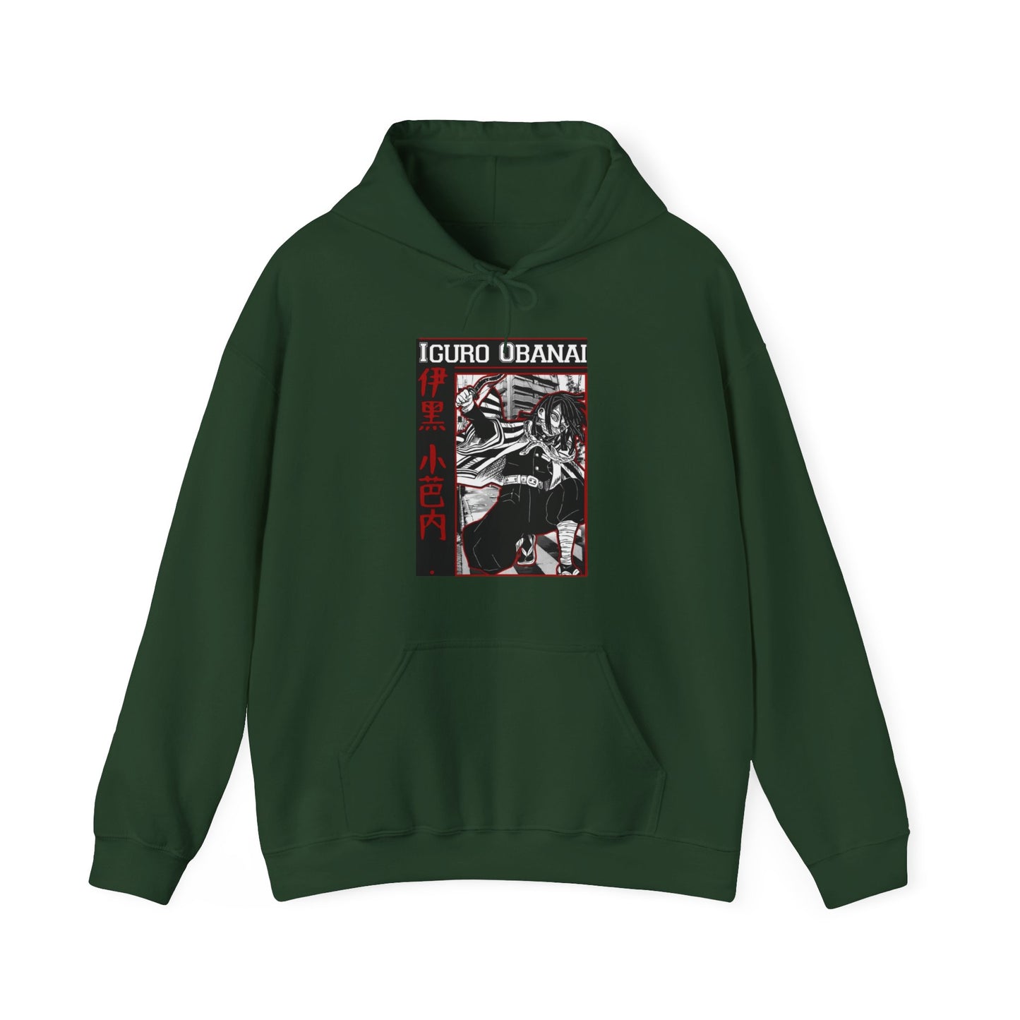 Iguro Obanai Demon Slayer Hoodie – 100% Cotton Anime Hoodie Featuring the Serpent Hashira