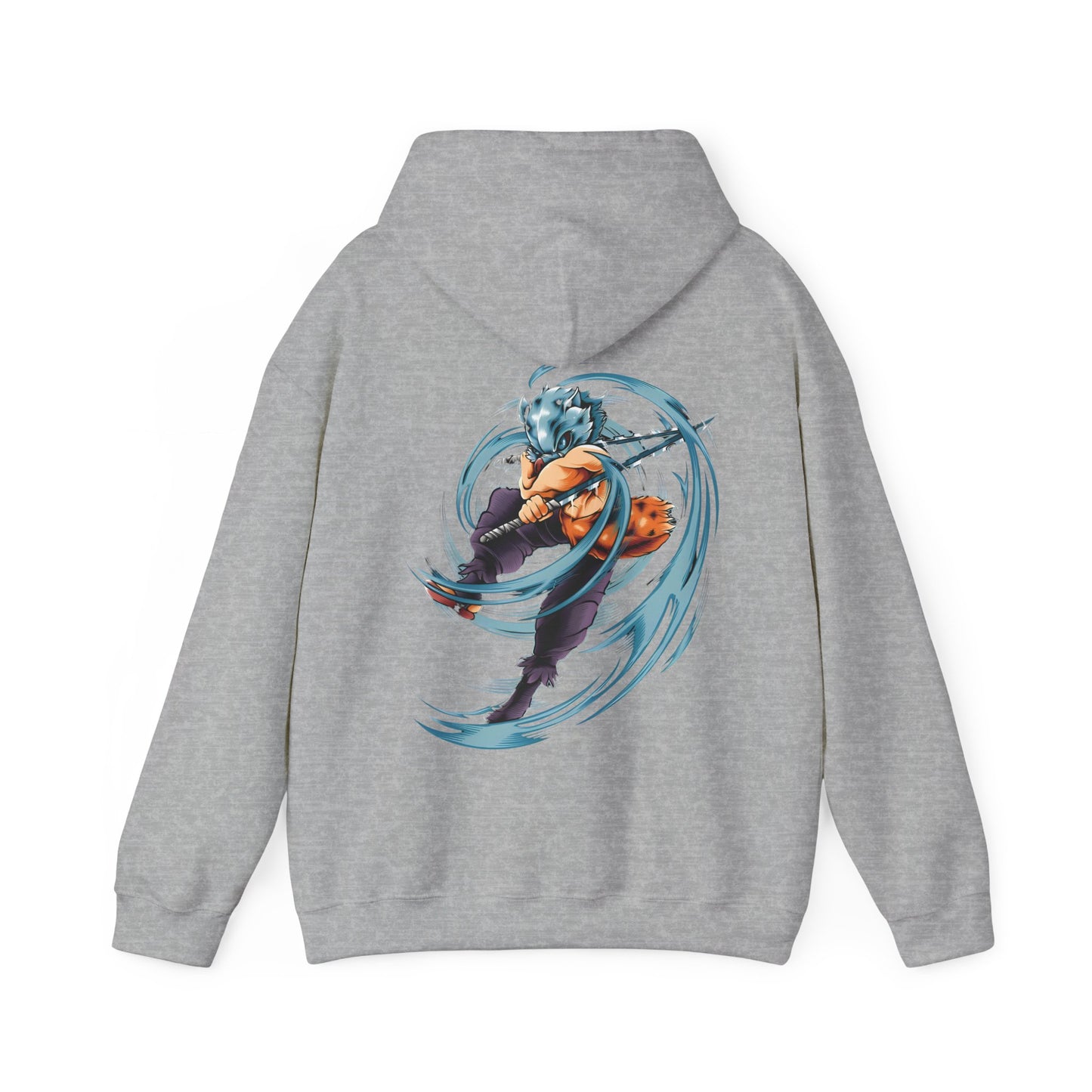 Inosuke Hashibira Back Print Hoodie – 100% Cotton Demon Slayer Anime Hoodie